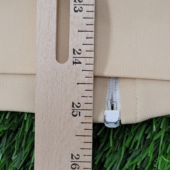 Vintage 90s MOD Track Jacket Large 23x25 Beige Brown - Picture 16 of 16